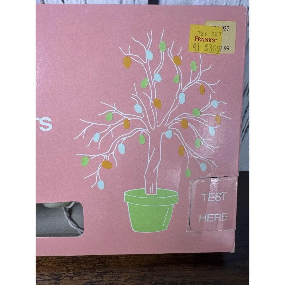 Franks Nursery and Crafts Fun String Globe Lights‎ Easter Tree Colorful Vintage